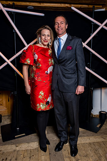 1. PIN Dinner in Kitzbühel:  Pilar & Christian zu Salm-Horstmar  &copy;Foto: Jaime Peralta